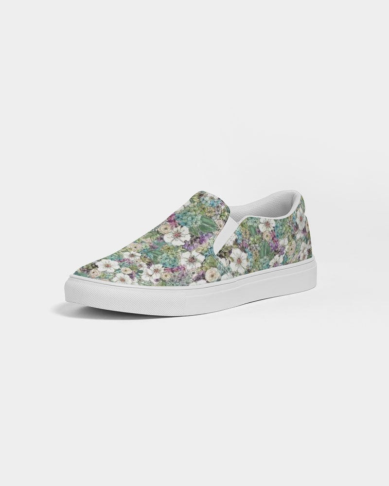 Resting Posies Women's Slip-On Canvas Shoe