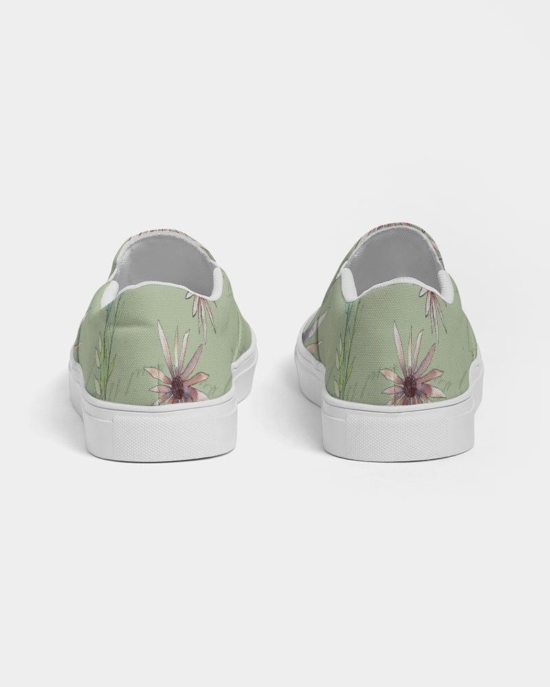 French Daisy - French Pear Women's Slip-On Canvas Shoe