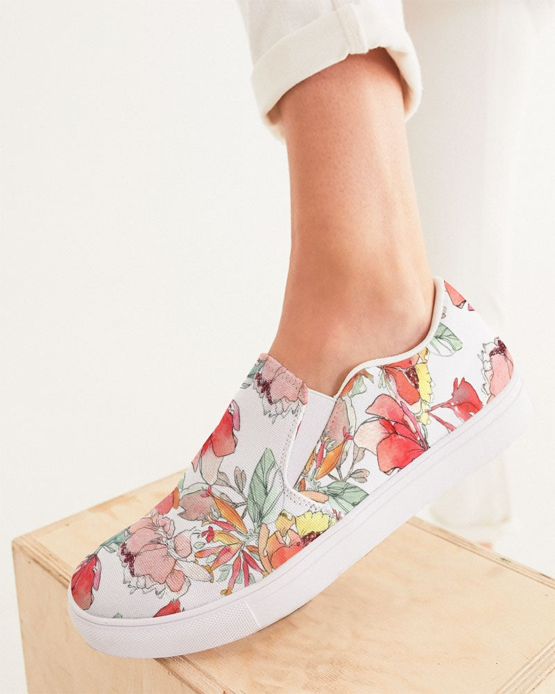 Flower Memory Women's Slip-On Canvas Shoe