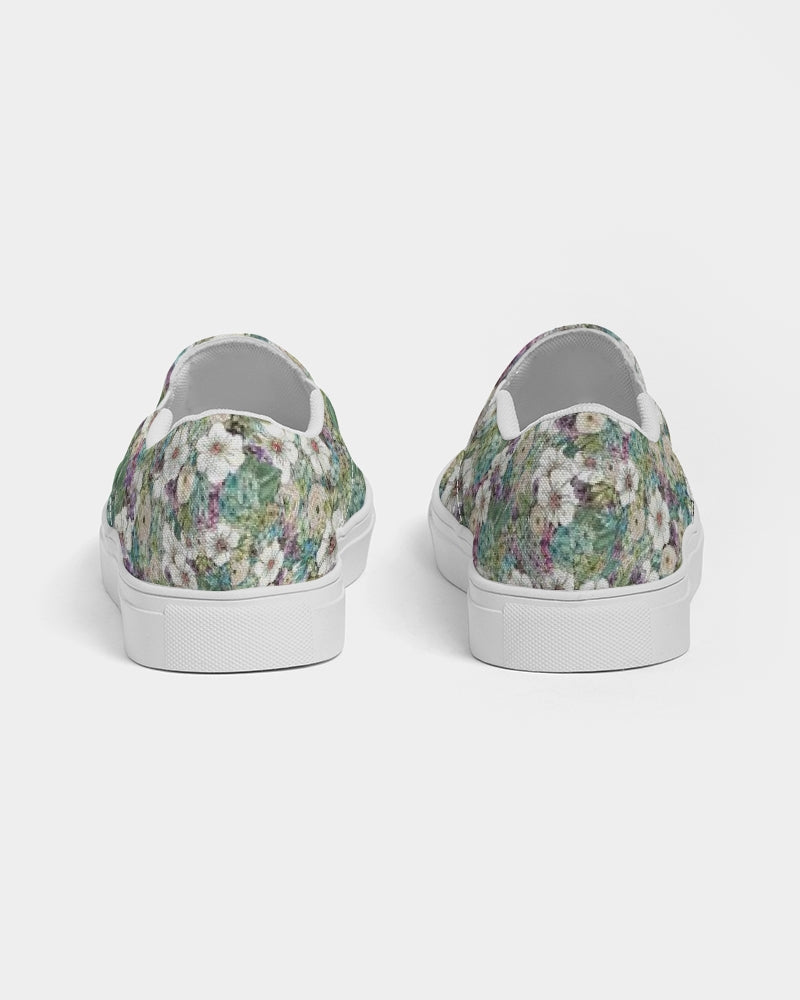 Resting Posies Women's Slip-On Canvas Shoe