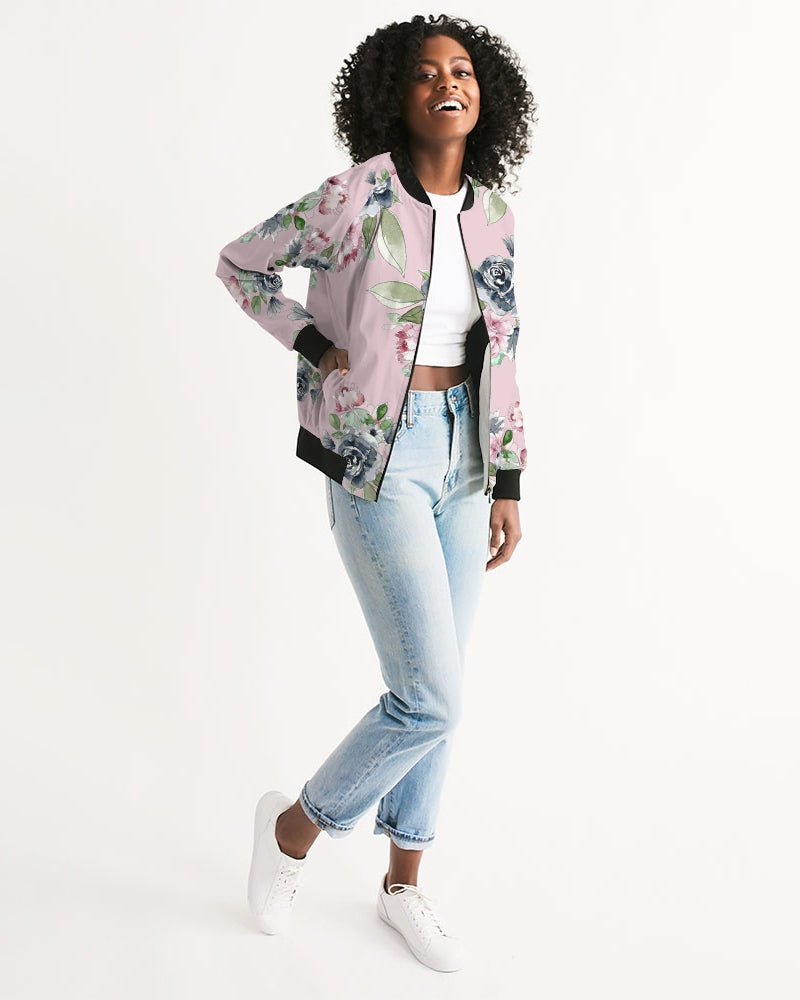 Indigo Garden - Blush Women's Bomber Jacket