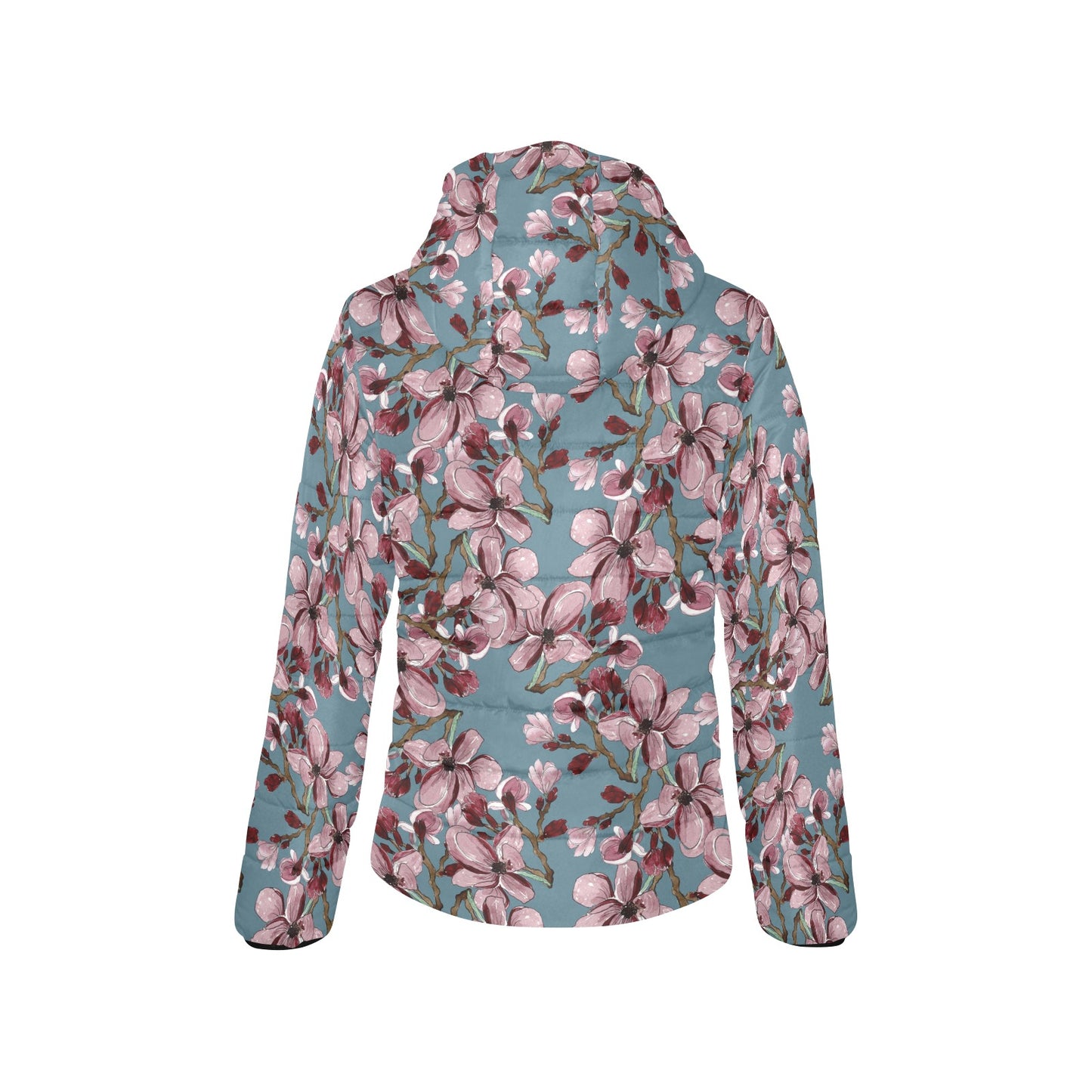 Merlot Life - Women's Padded Hooded Jacket