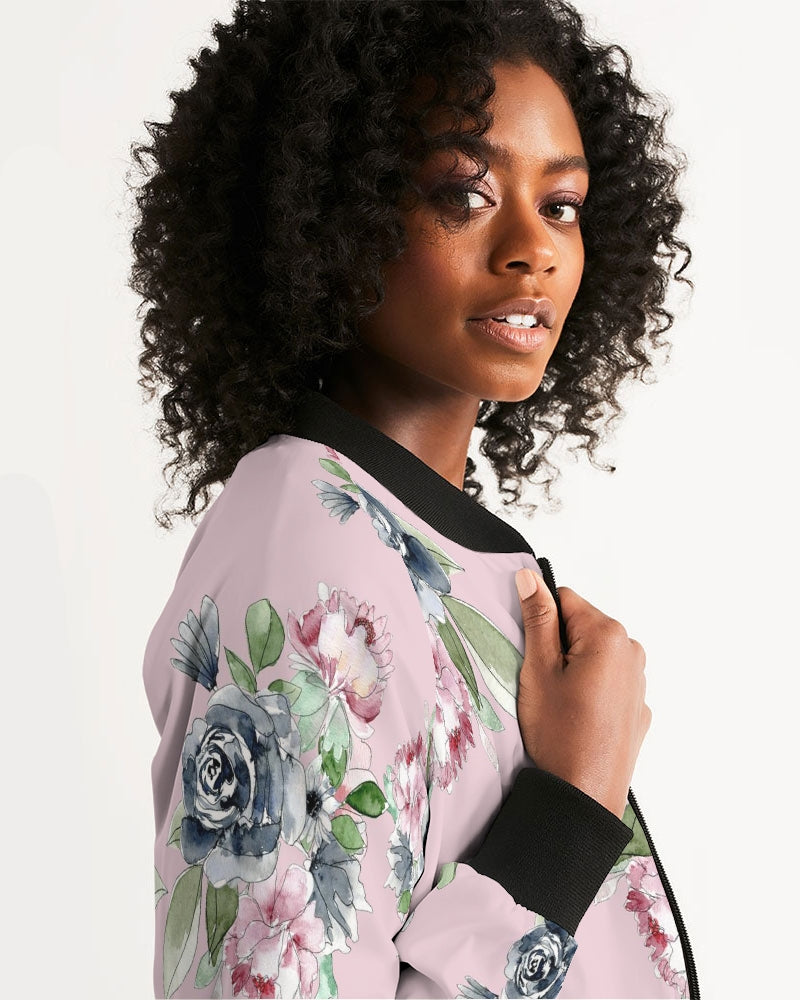 Indigo Garden - Blush Women's Bomber Jacket