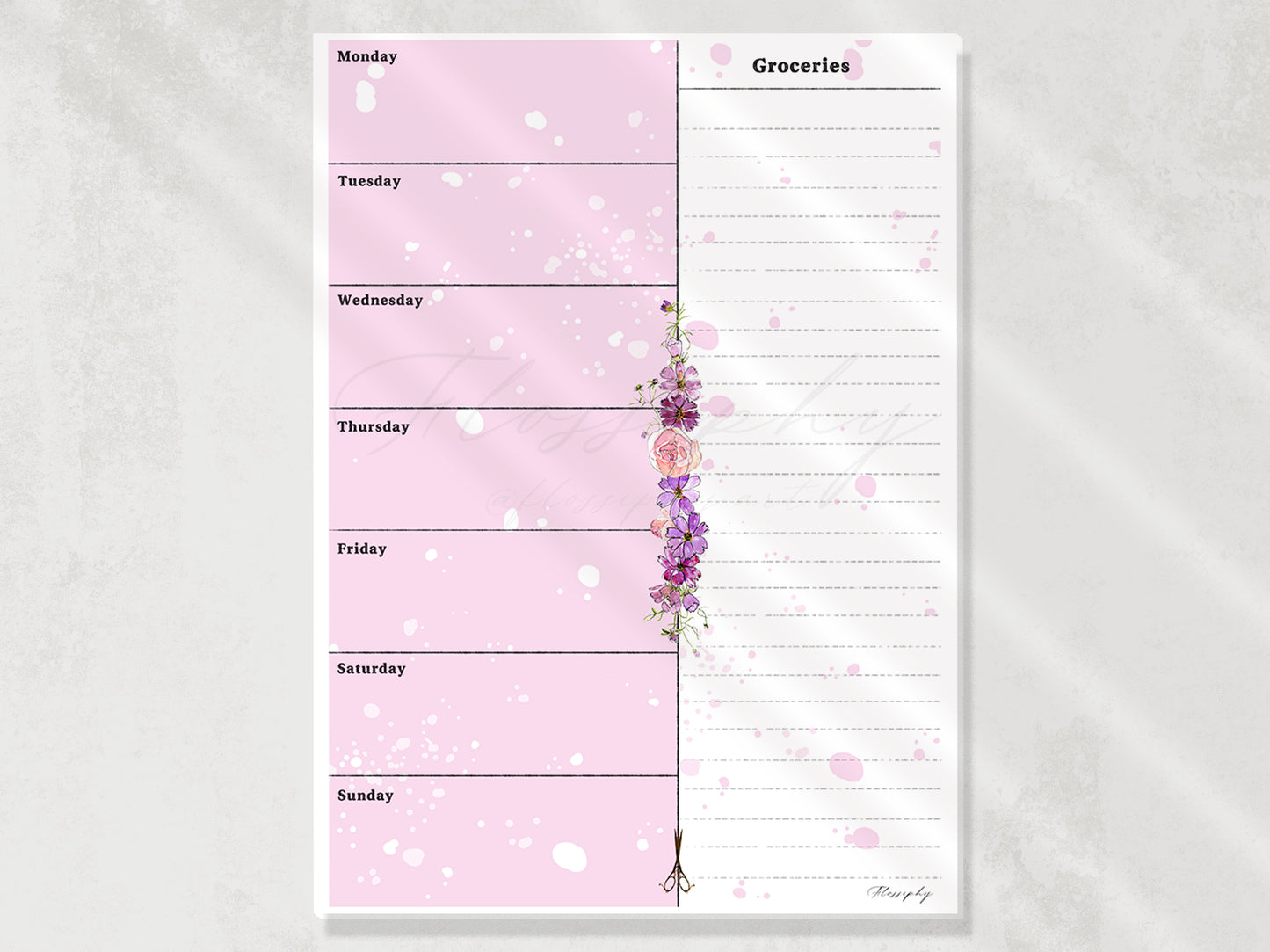 Menu Plan and List