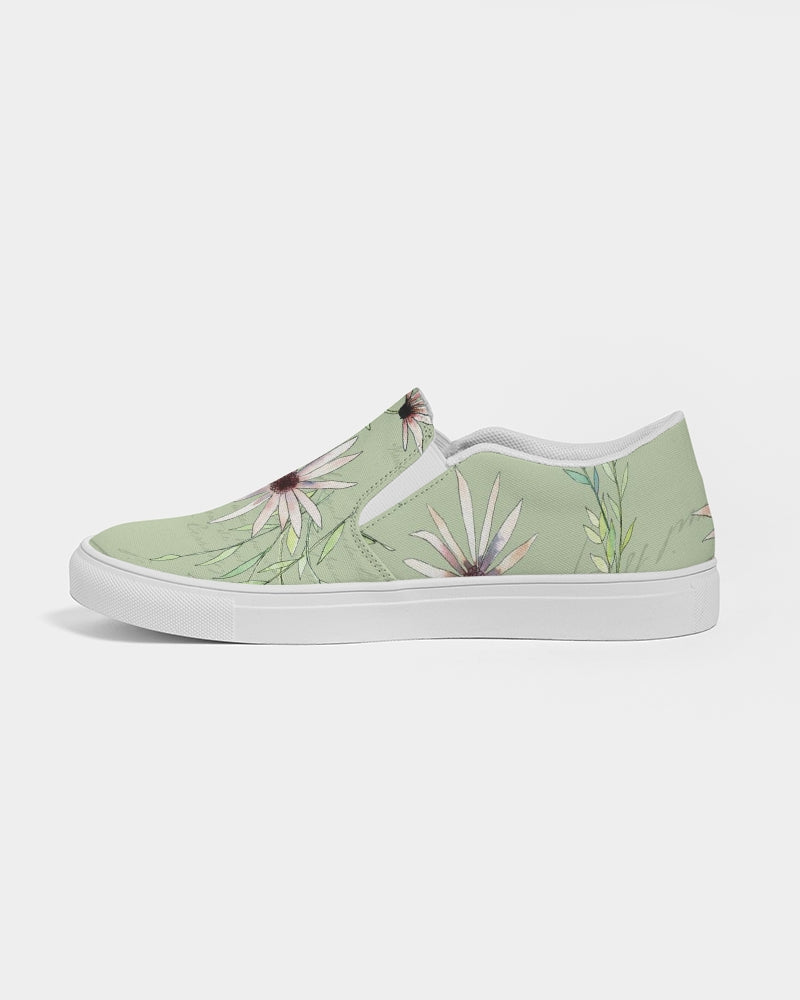 French Daisy - French Pear Women's Slip-On Canvas Shoe