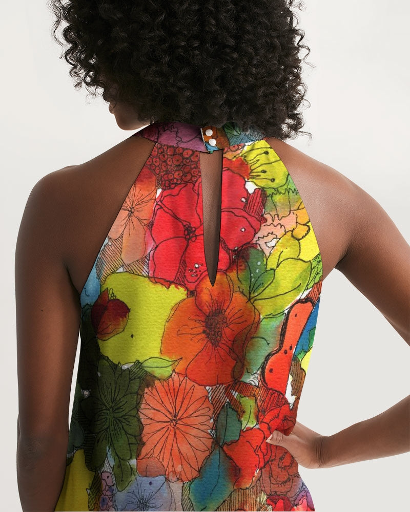 Inked Women's Halter Dress