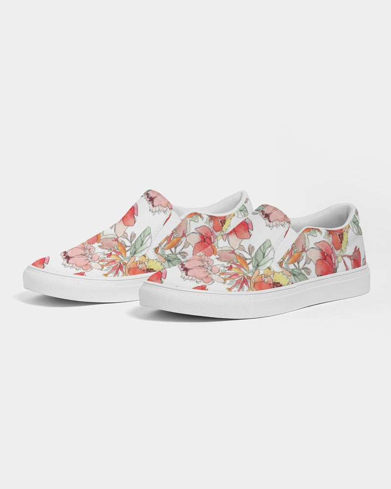 Flower Memory Women's Slip-On Canvas Shoe