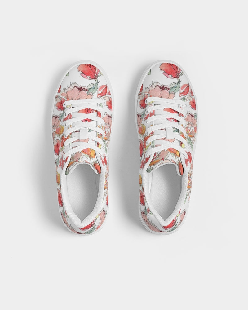 Flower Memory Women's Faux-Leather Sneaker