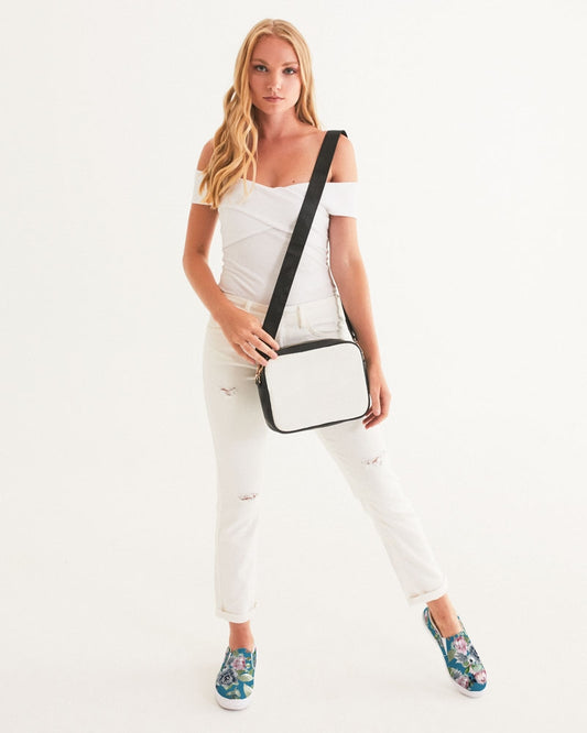 Garden Teal Women's Slip-On Canvas Shoe