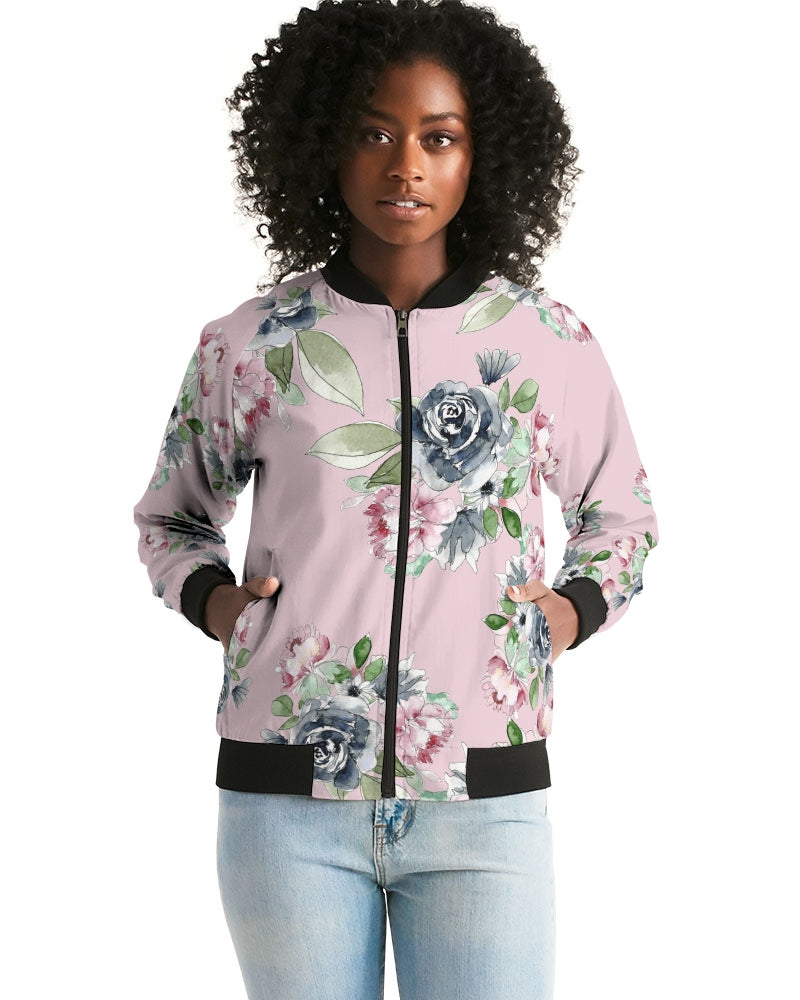 Indigo Garden - Blush Women's Bomber Jacket