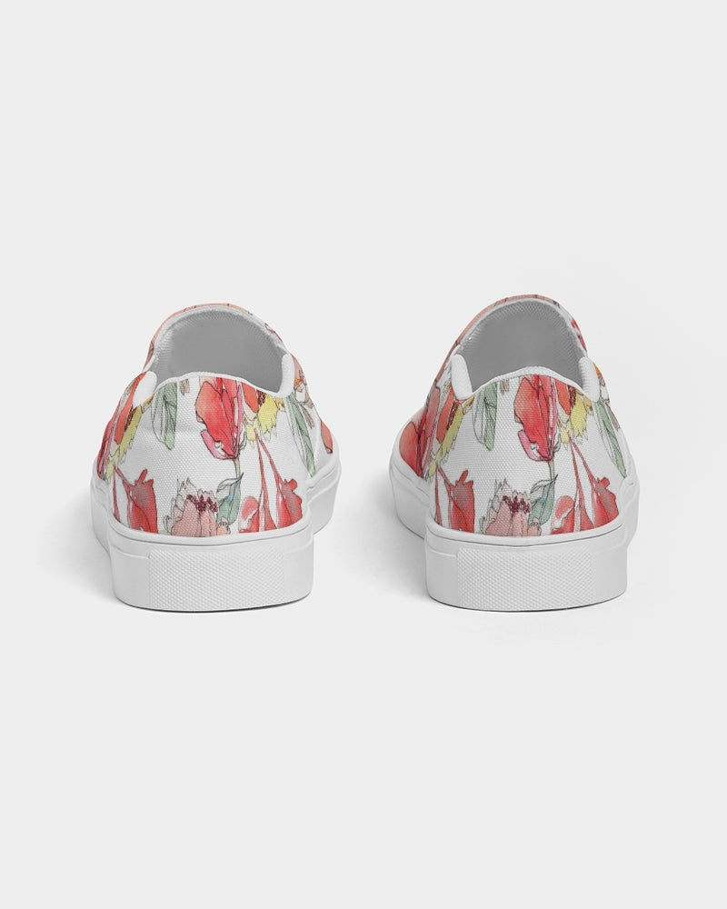 Flower Memory Women's Slip-On Canvas Shoe