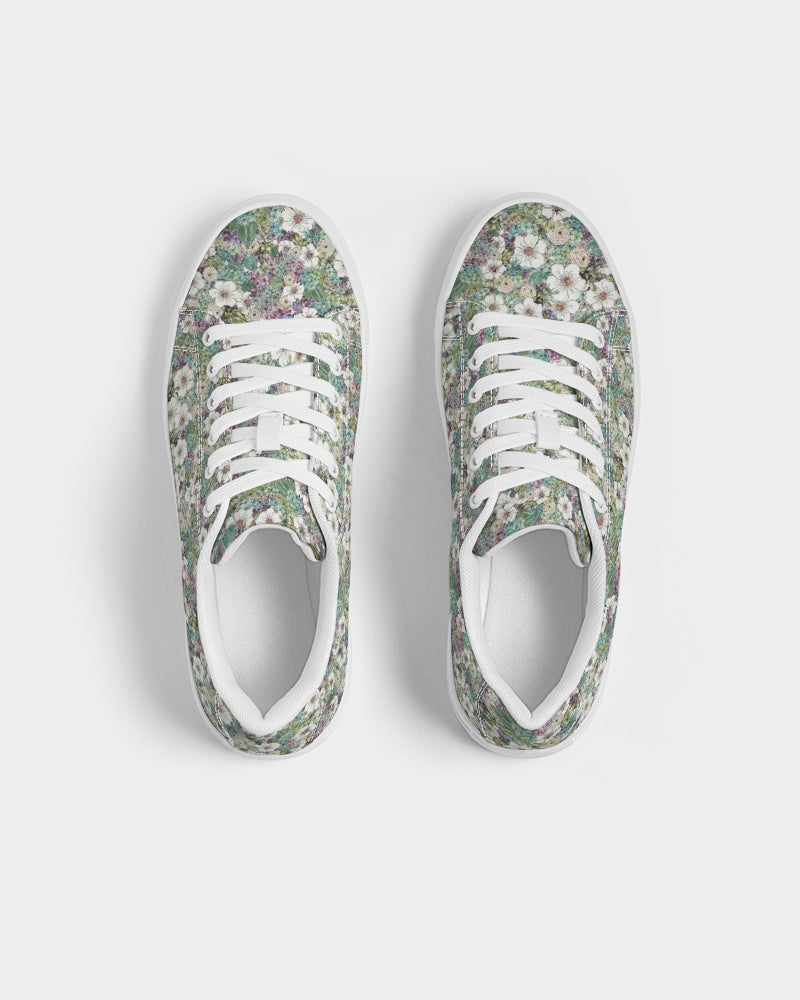 Resting Posies Women's Faux-Leather Sneaker