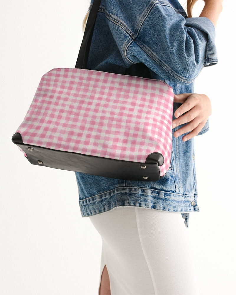 Rose Gingham Shoulder Bag