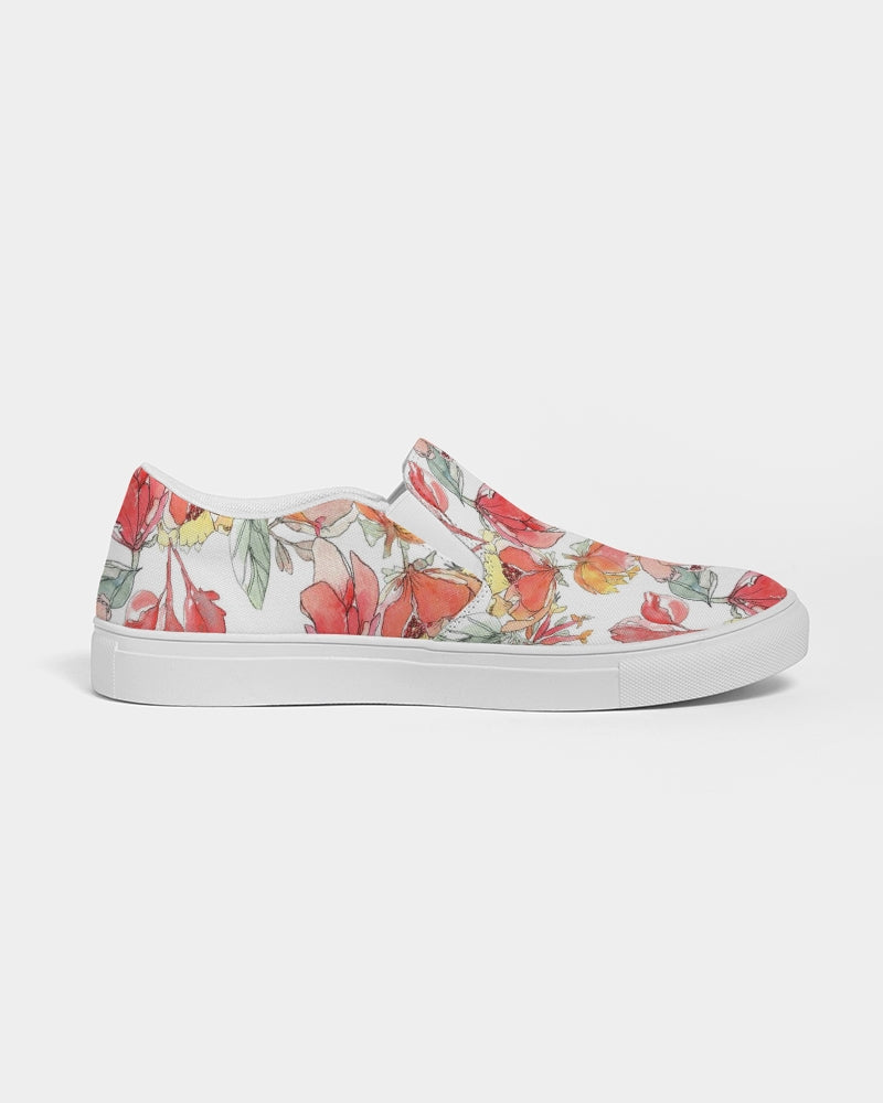 Flower Memory Women's Slip-On Canvas Shoe