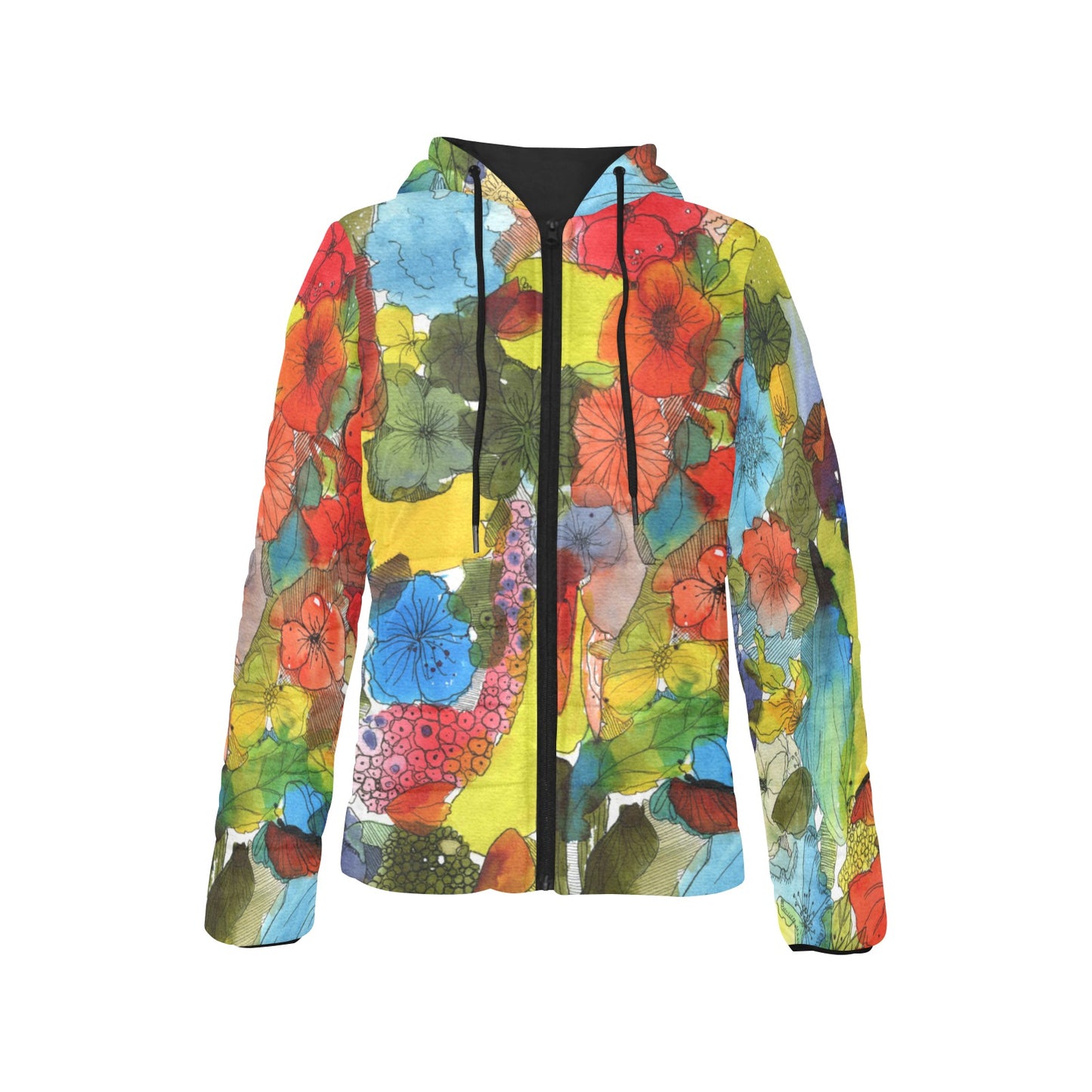 Inked Women's Padded Hooded Jacket