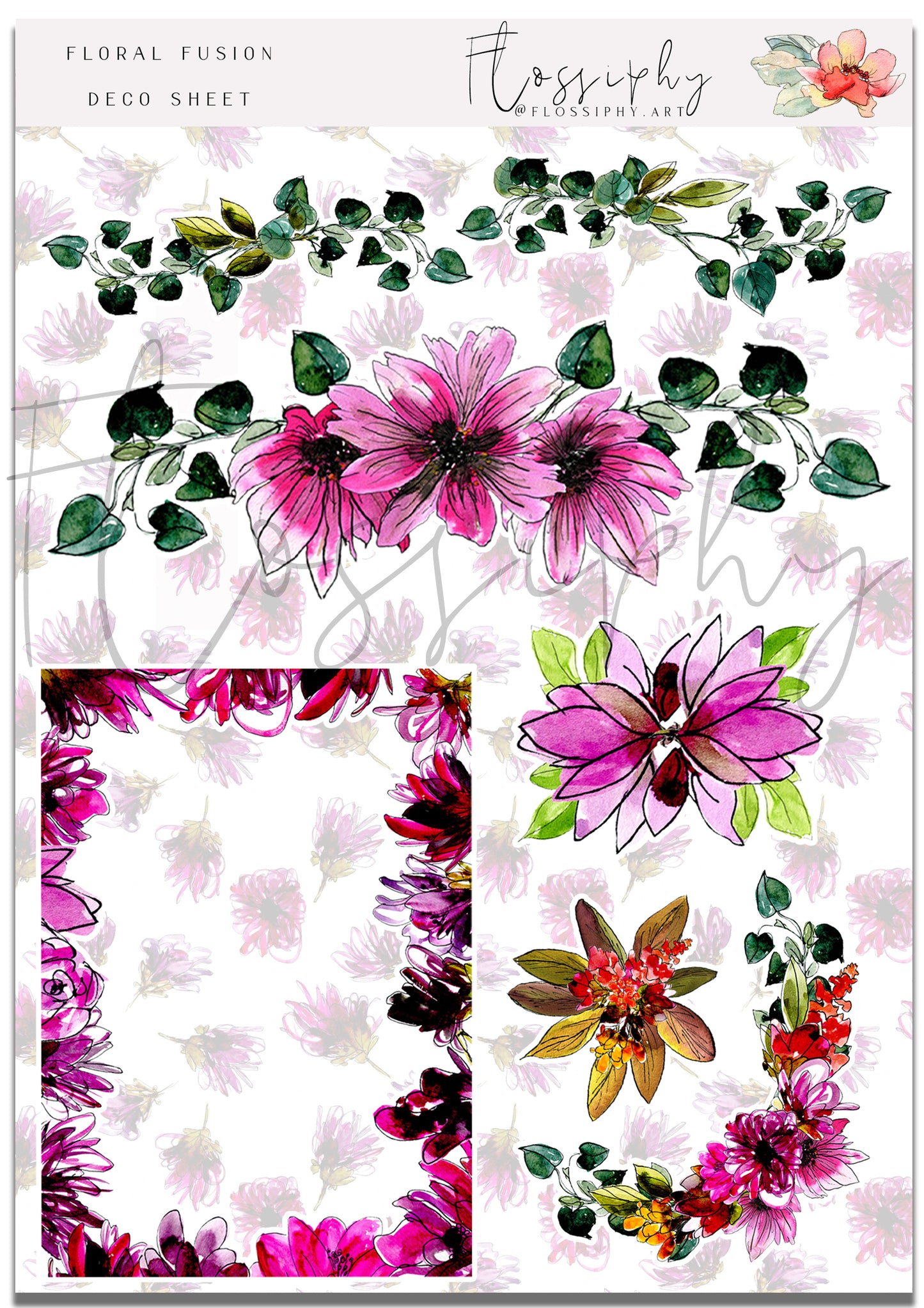 Floral Fusion Stickers