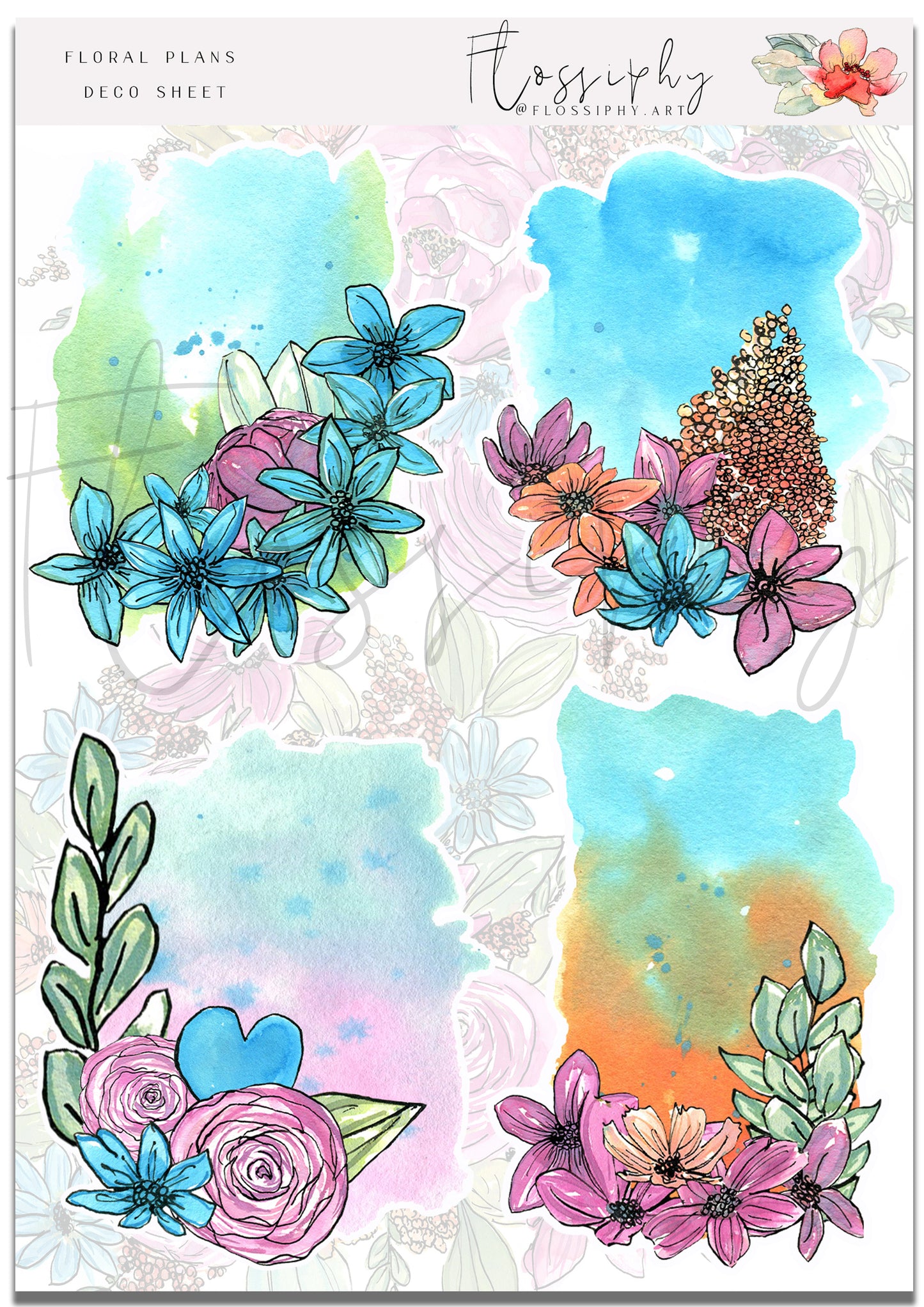 Floral Plans Stickers