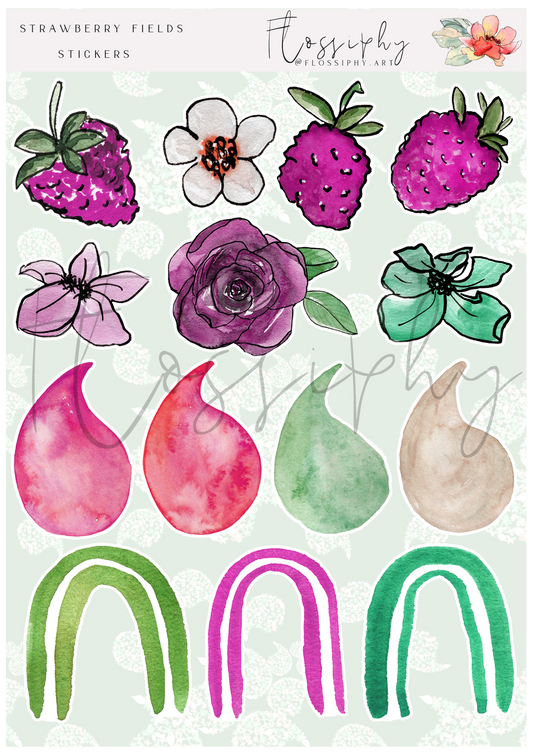 Strawberry Life -cool - Stickers