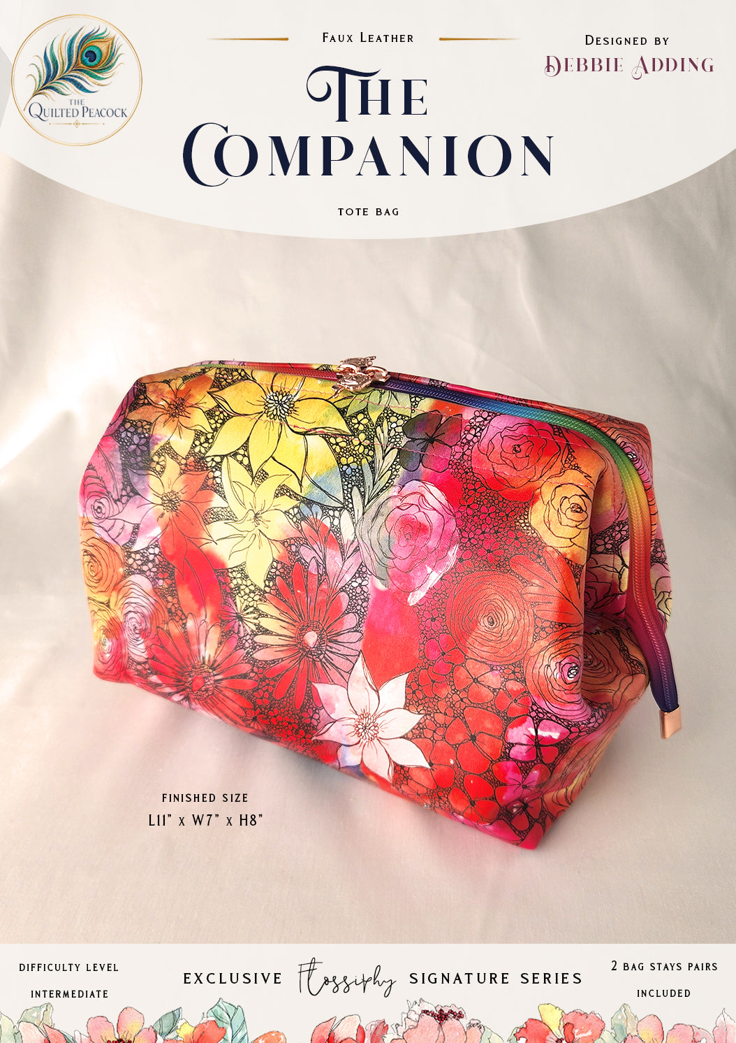 Debbie Adding Bag pattern and stays.  S M L XL