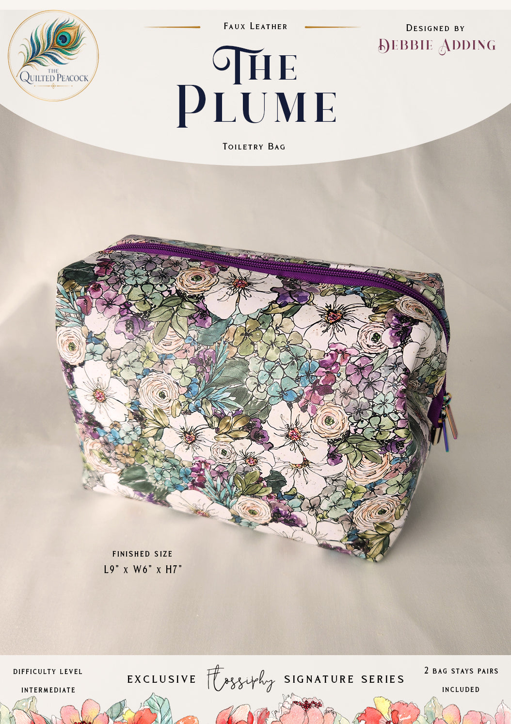 Debbie Adding Bag pattern and stays.  S M L XL
