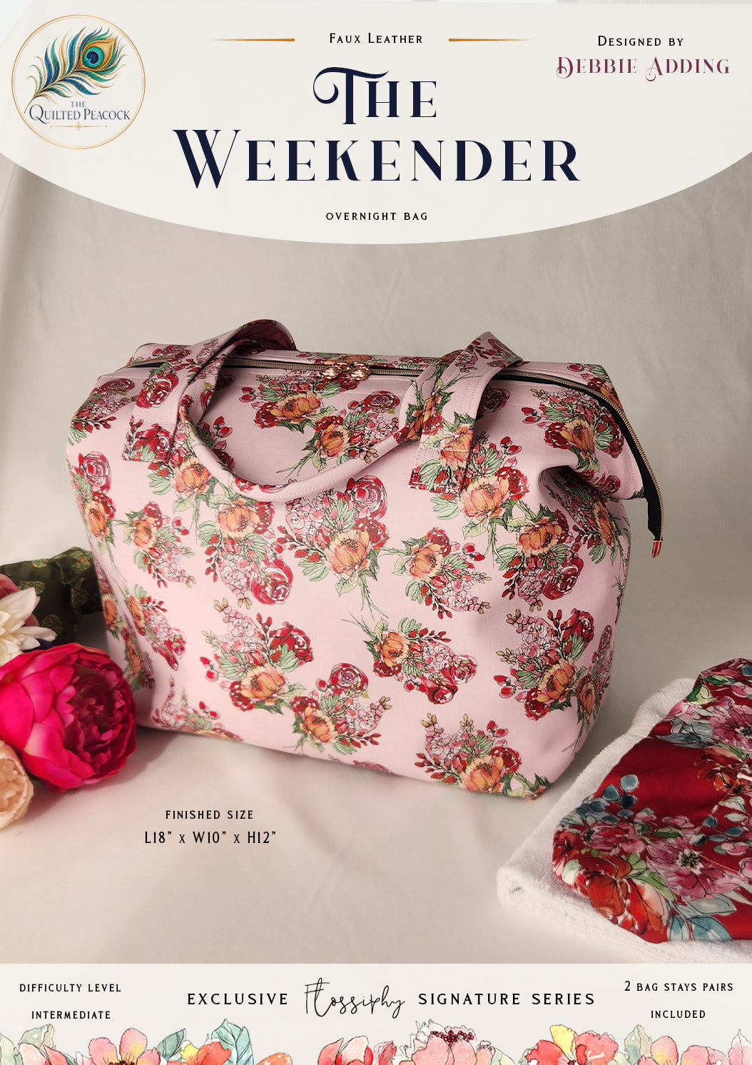 Debbie Adding Bag pattern and stays.  S M L XL