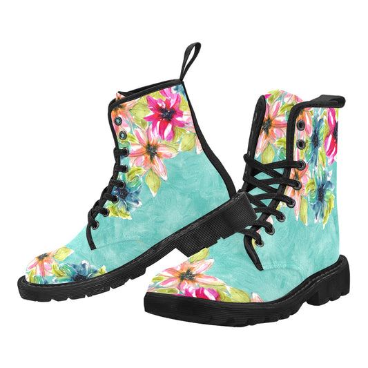 Tropical Bliss Canvas Boots for Women