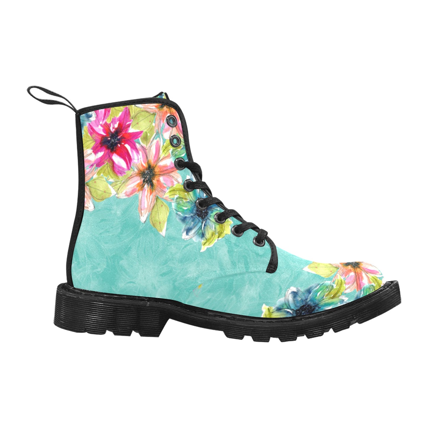 Tropical Bliss Canvas Boots for Women