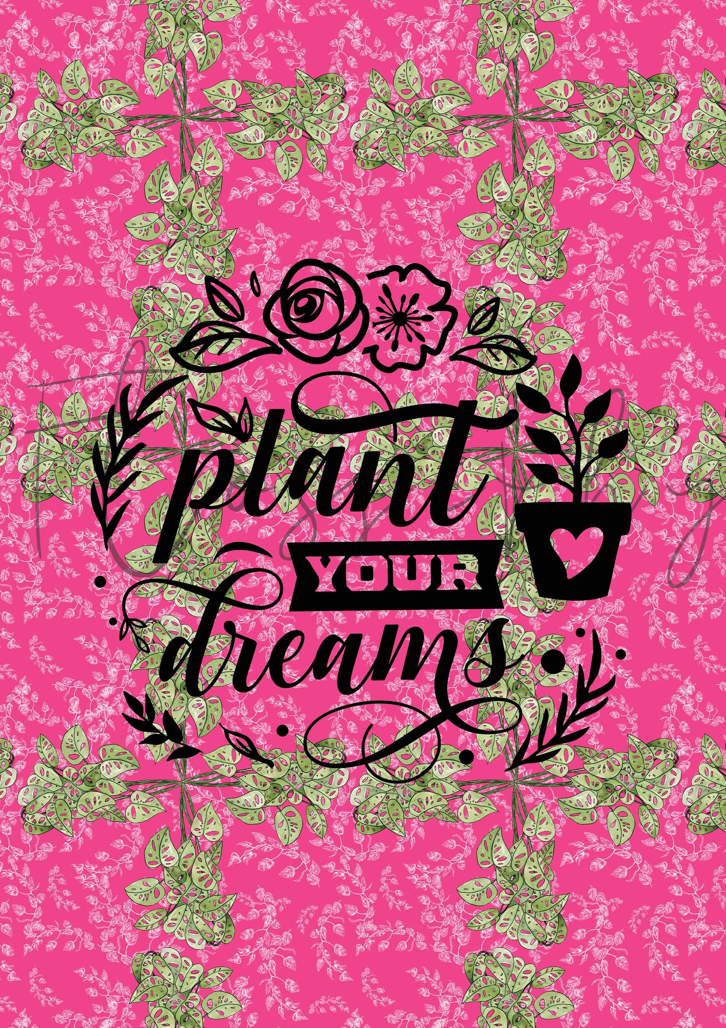 Plant life - Canvas Cotton Tea Towel