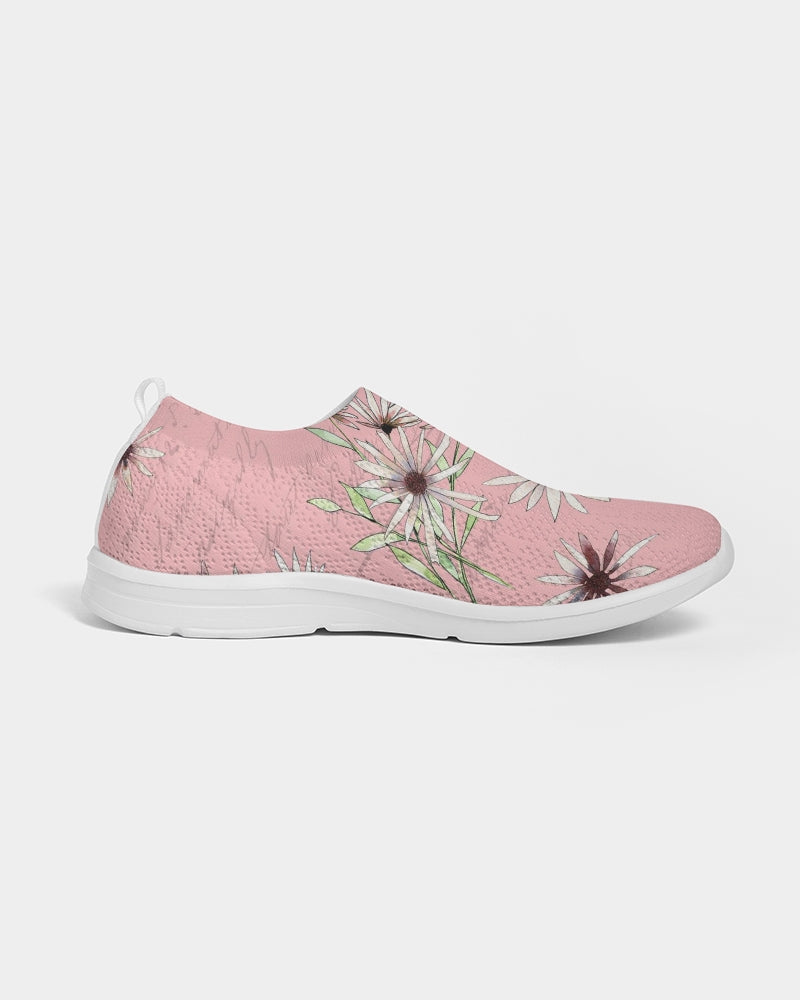 French Daisy - Blush Women's Slip-On Flyknit Shoe