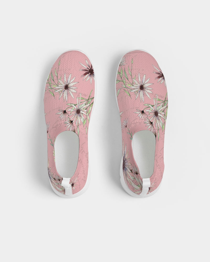 French Daisy - Blush Women's Slip-On Flyknit Shoe