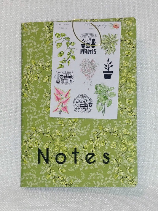Notebook with Mini Stickers, Plant Wall - Philly Seed