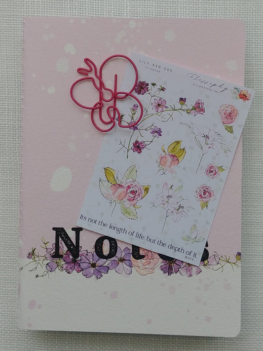 Notebook with Mini Stickers, Lily and Cos - Candy