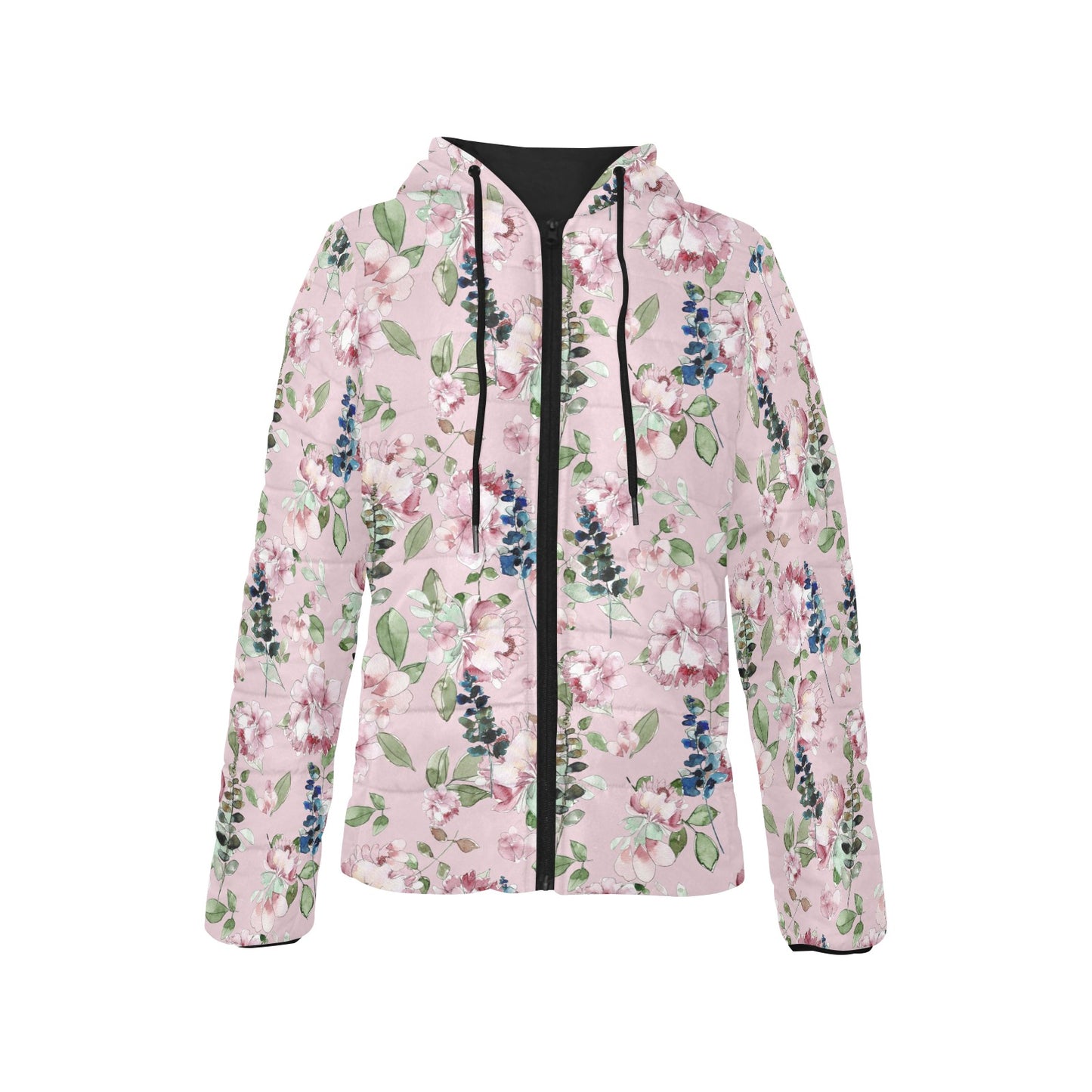 Indio Bouquet, blush - Women's Hooded Padded Jacket