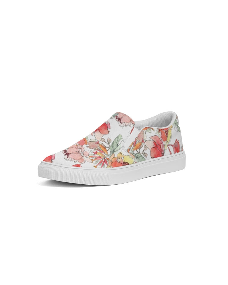 Flower Memory Women's Slip-On Canvas Shoe