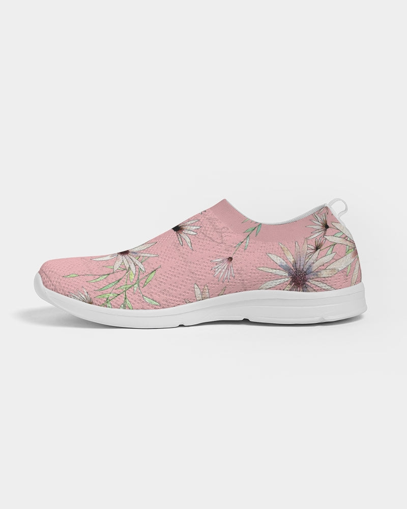 French Daisy - Blush Women's Slip-On Flyknit Shoe