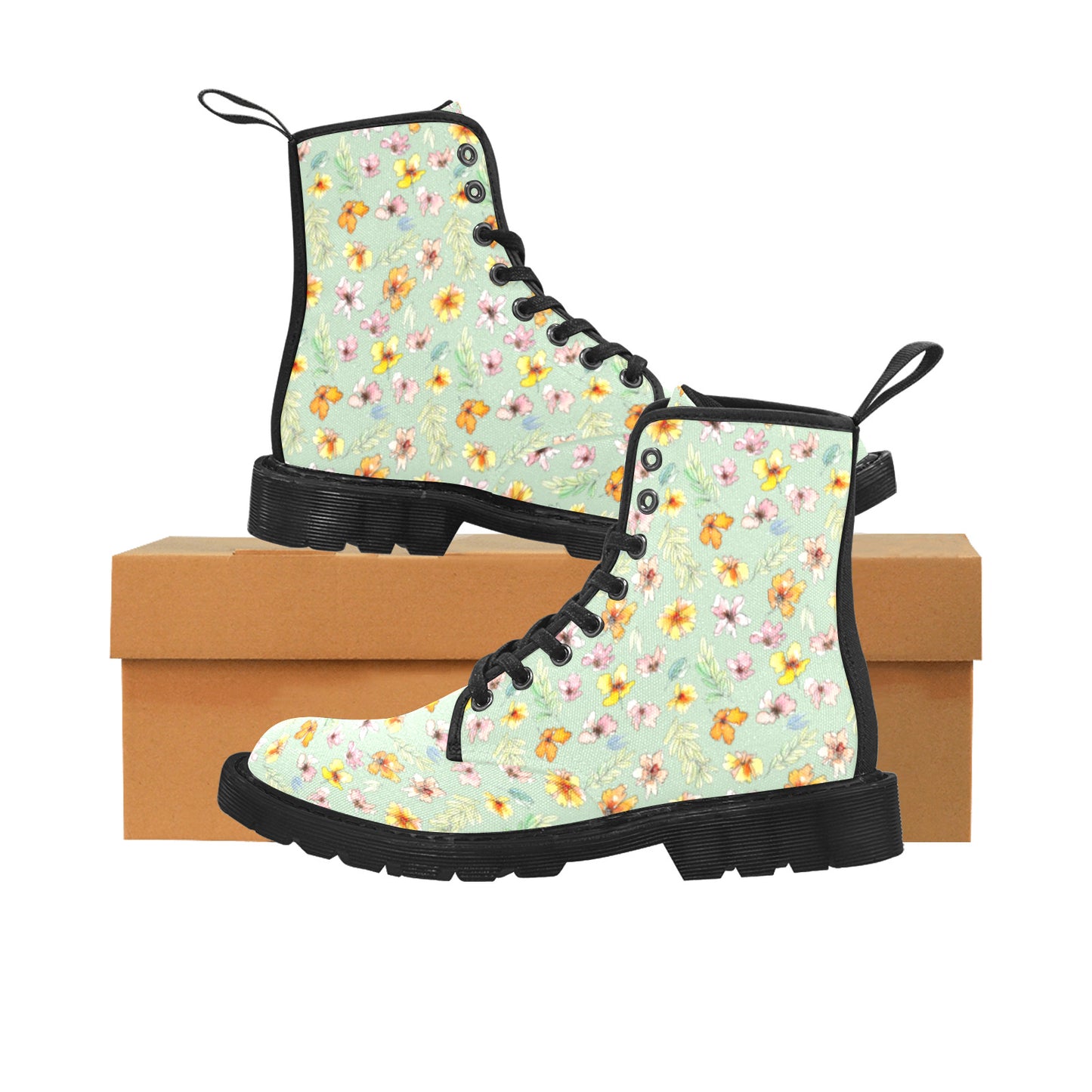 Flower Kisses - verde chiaro Boots for Women