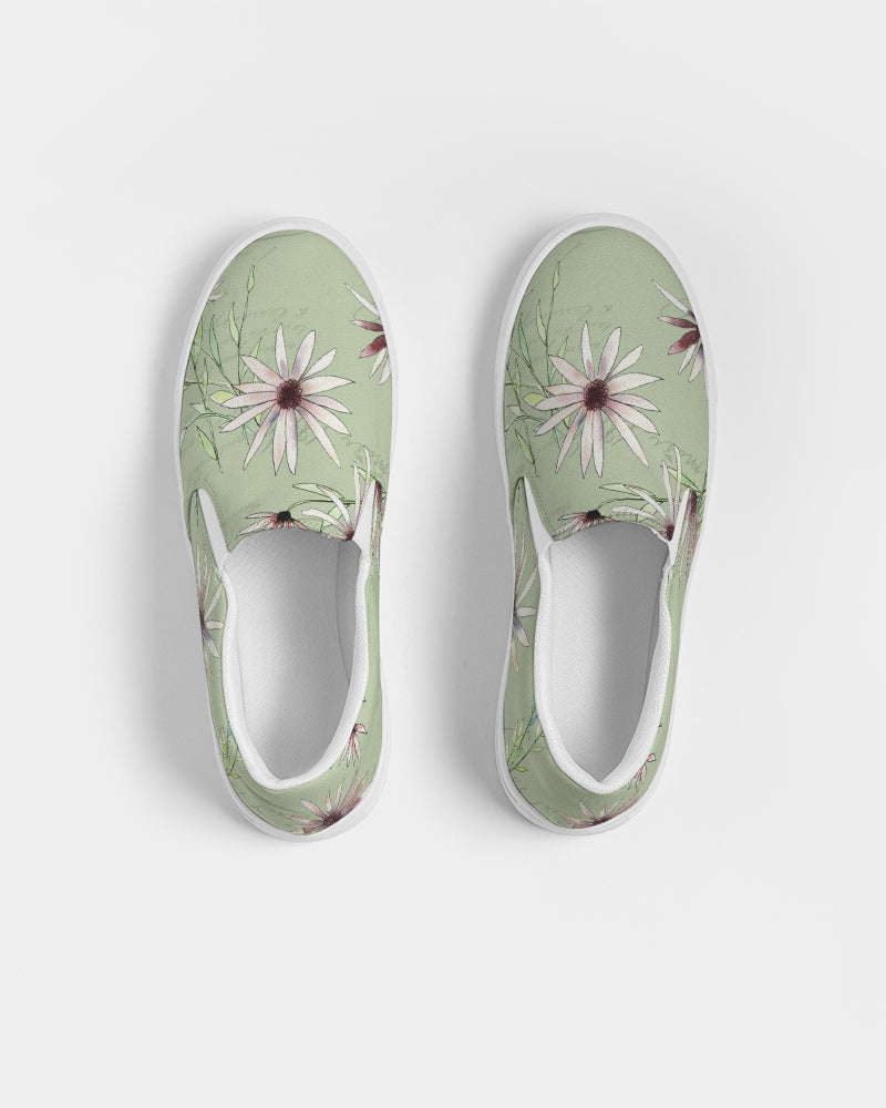 French Daisy - French Pear Women's Slip-On Canvas Shoe