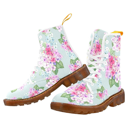 Pink Hydrangea Boots For Women