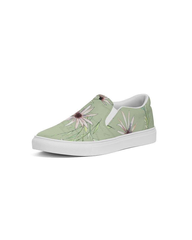 French Daisy - French Pear Women's Slip-On Canvas Shoe