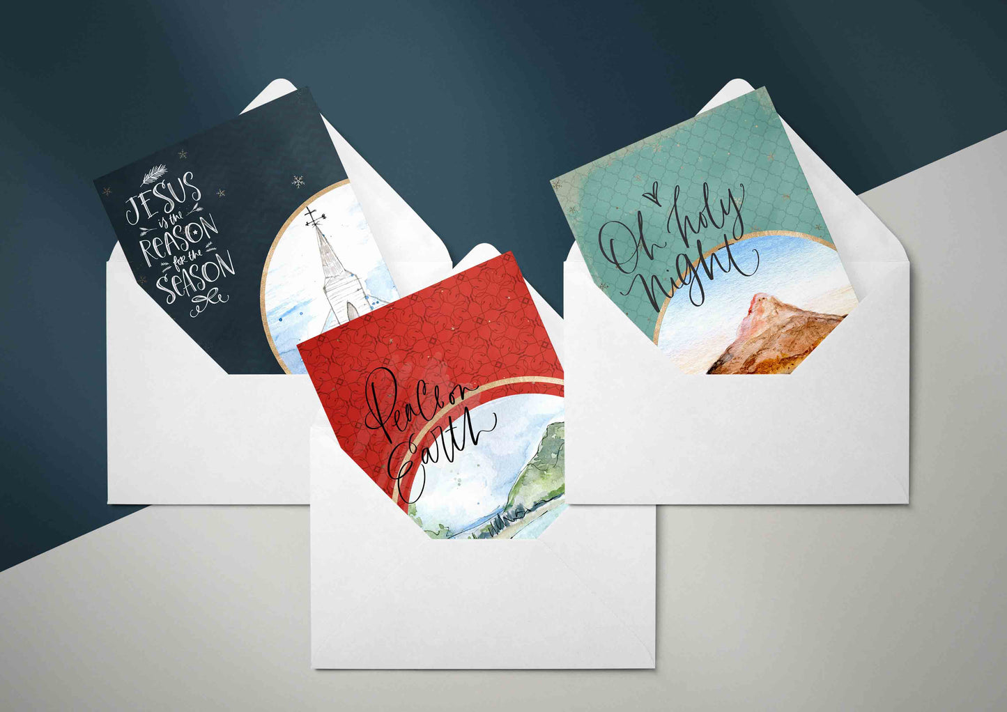 Traditional Christmas Cards  - 6 pack
