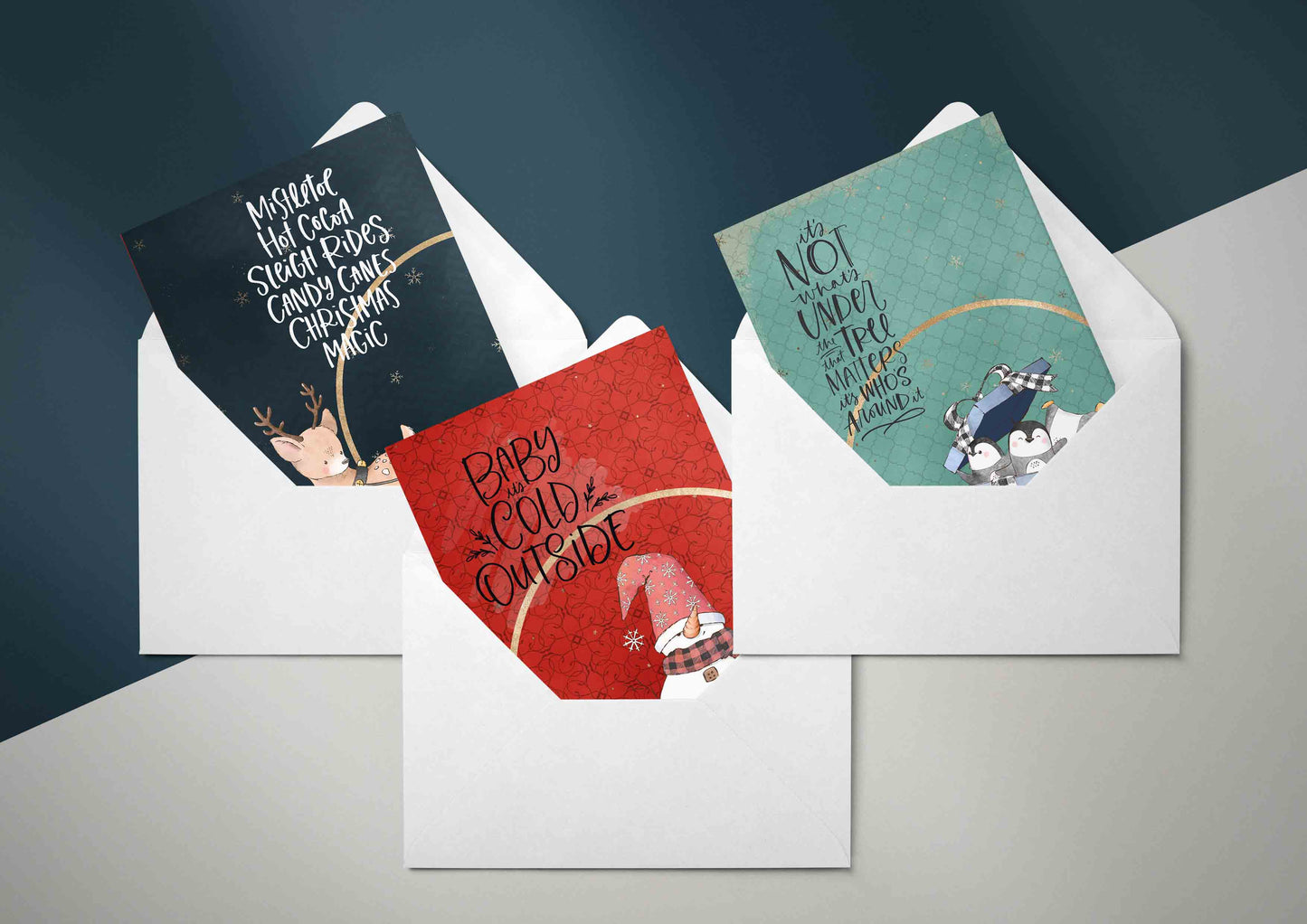 Cute Christmas Cards - 6 Pack