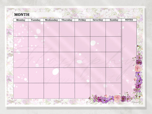 Monthly Plan Pad. Lily and Cos - candy
