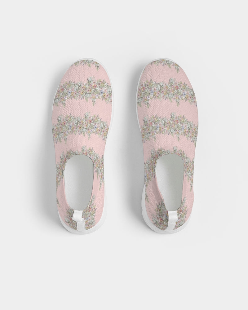 Floral Fence - blossom Women's Slip-On Flyknit Shoe