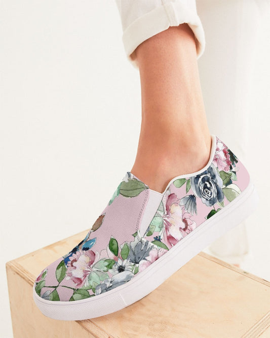 Garden blush Women's Slip-On Canvas Shoe