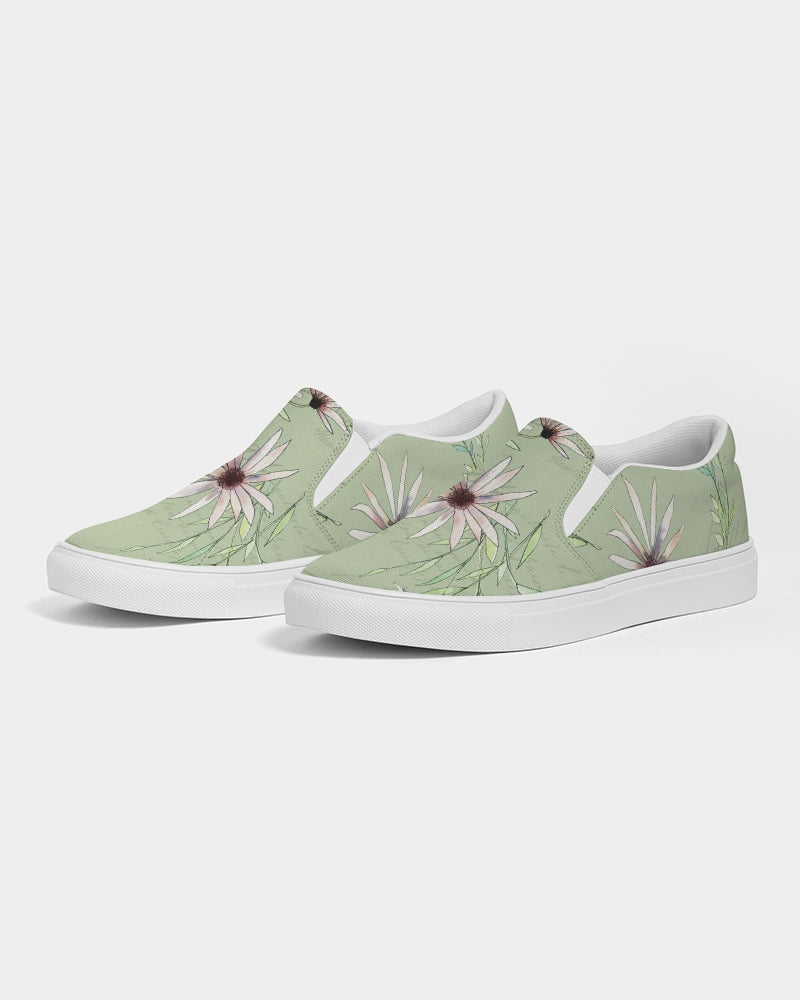 French Daisy - French Pear Women's Slip-On Canvas Shoe